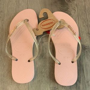 Havaianas slim glitter flip flop